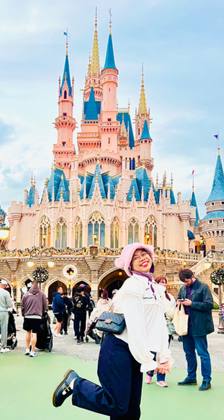 ディズニーランドに行った時のライサさん